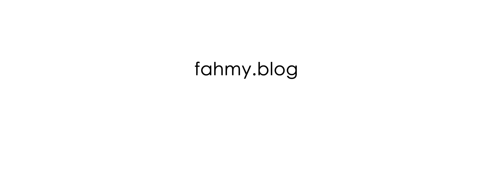 fahmy.blog