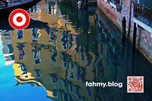 Das rot-weiß-rote Logo von fahmy.blog ist in der linken oberen Ecke, der QR-Code und Bildunterschrift von fahmy.blog ist in der rechten Ecke zu sehen.
